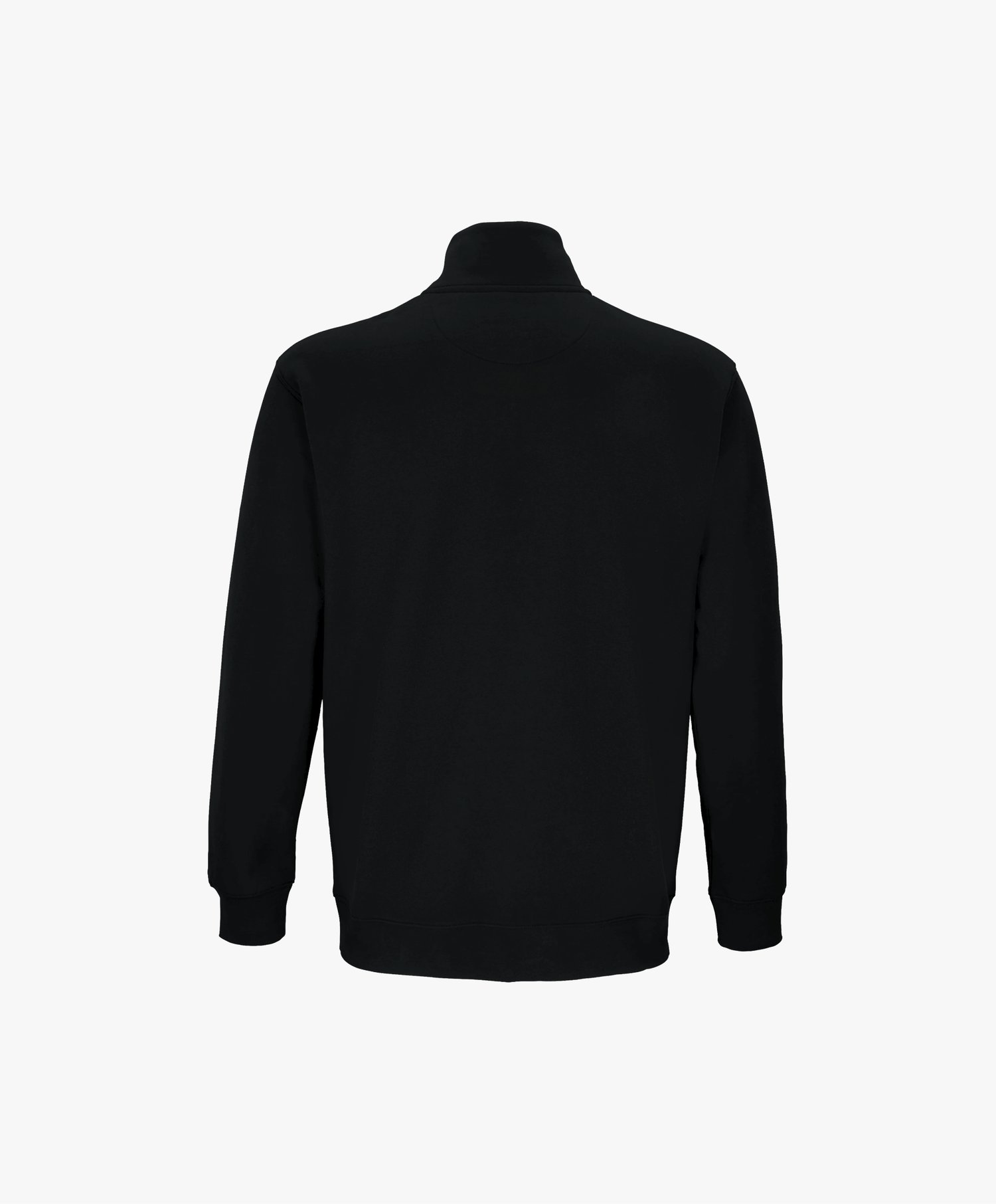 Sweatshirt à col zippé 1/4 noir | Logo Salut Fred