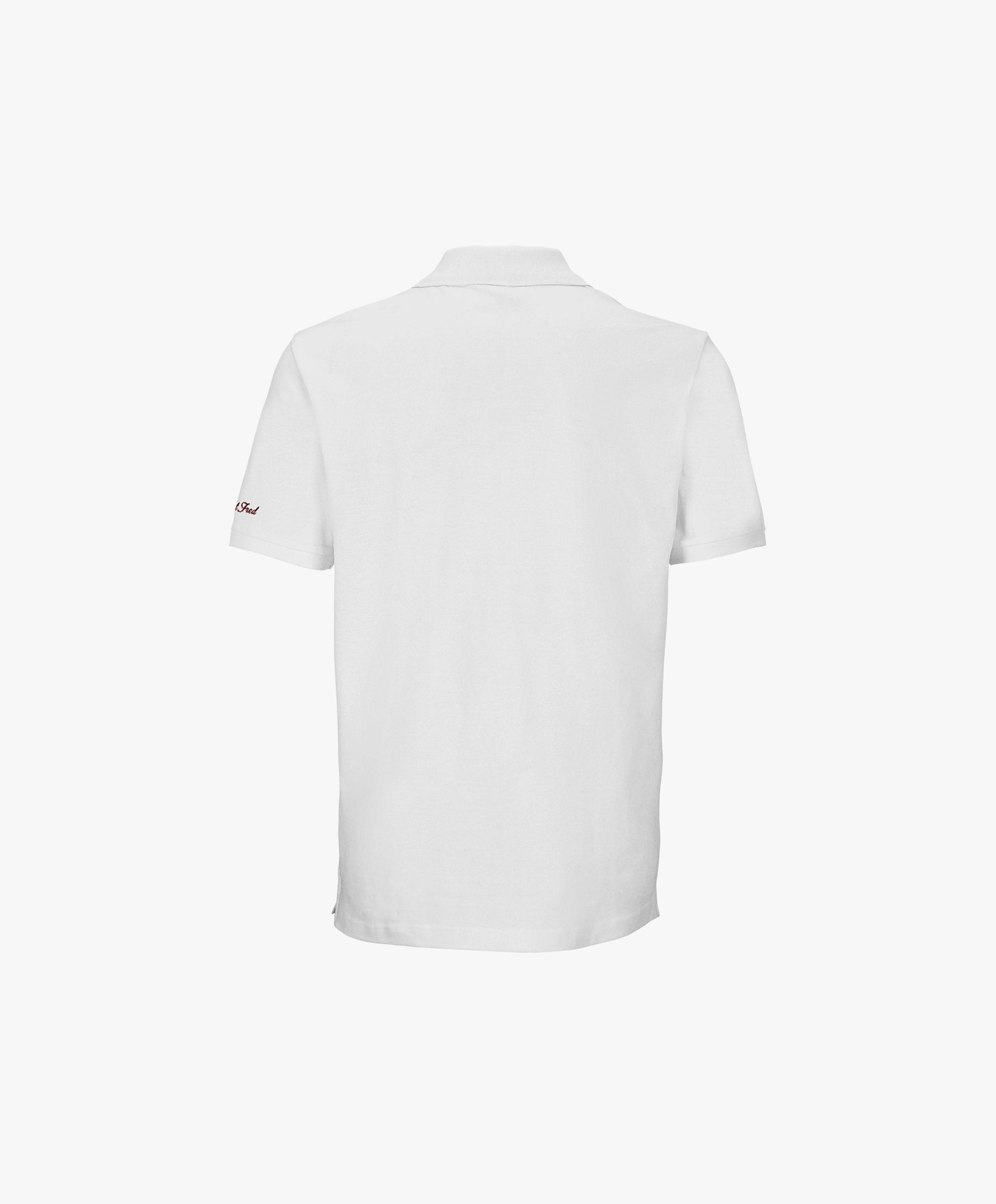 Vue de dos du polo blanc Salut Fred