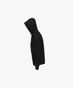 Vue côté gauche du hoodie noir Salut Fred