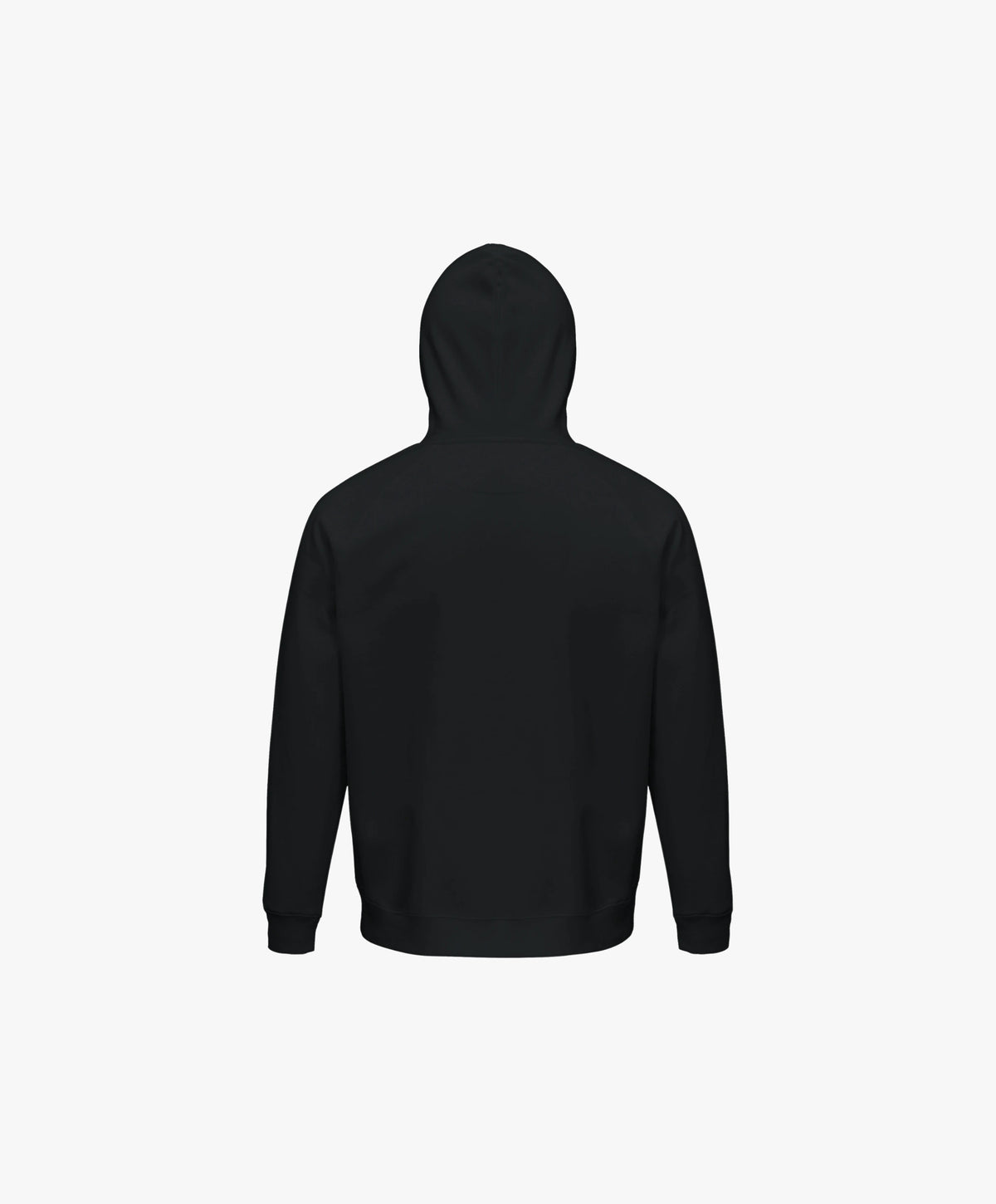 Vue de dos du hoodie noir Salut Fred