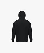 Vue de dos du hoodie noir Salut Fred