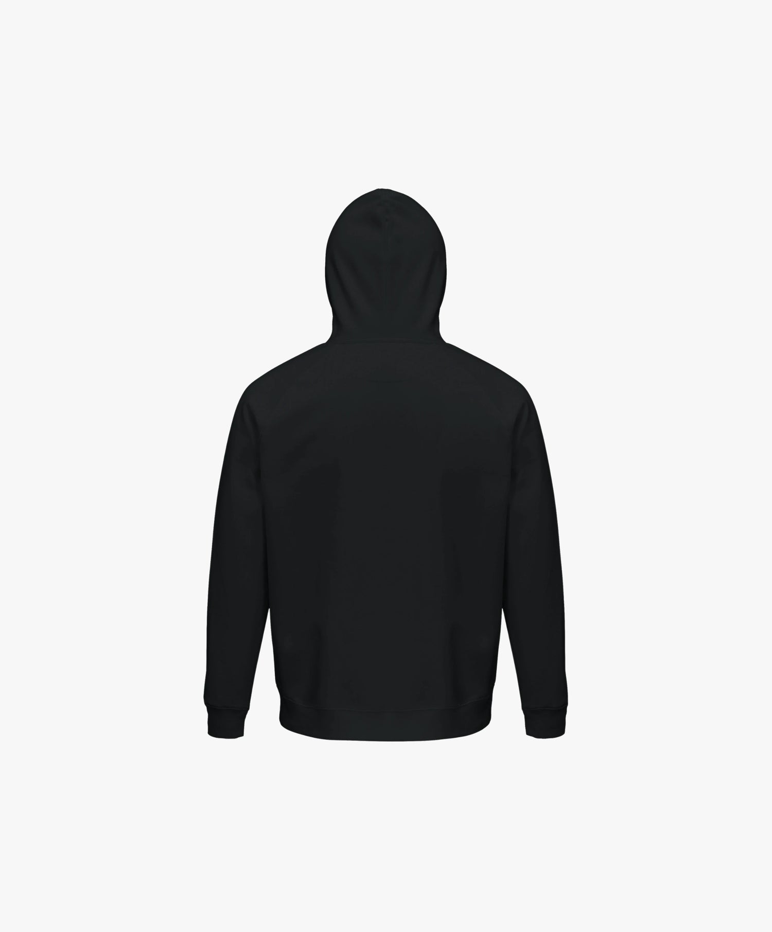 Vue de dos du hoodie noir Salut Fred