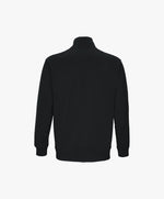 Vue de dos du sweatshirt à col zippé 1/4 noir Salut Fred de la collection Pride