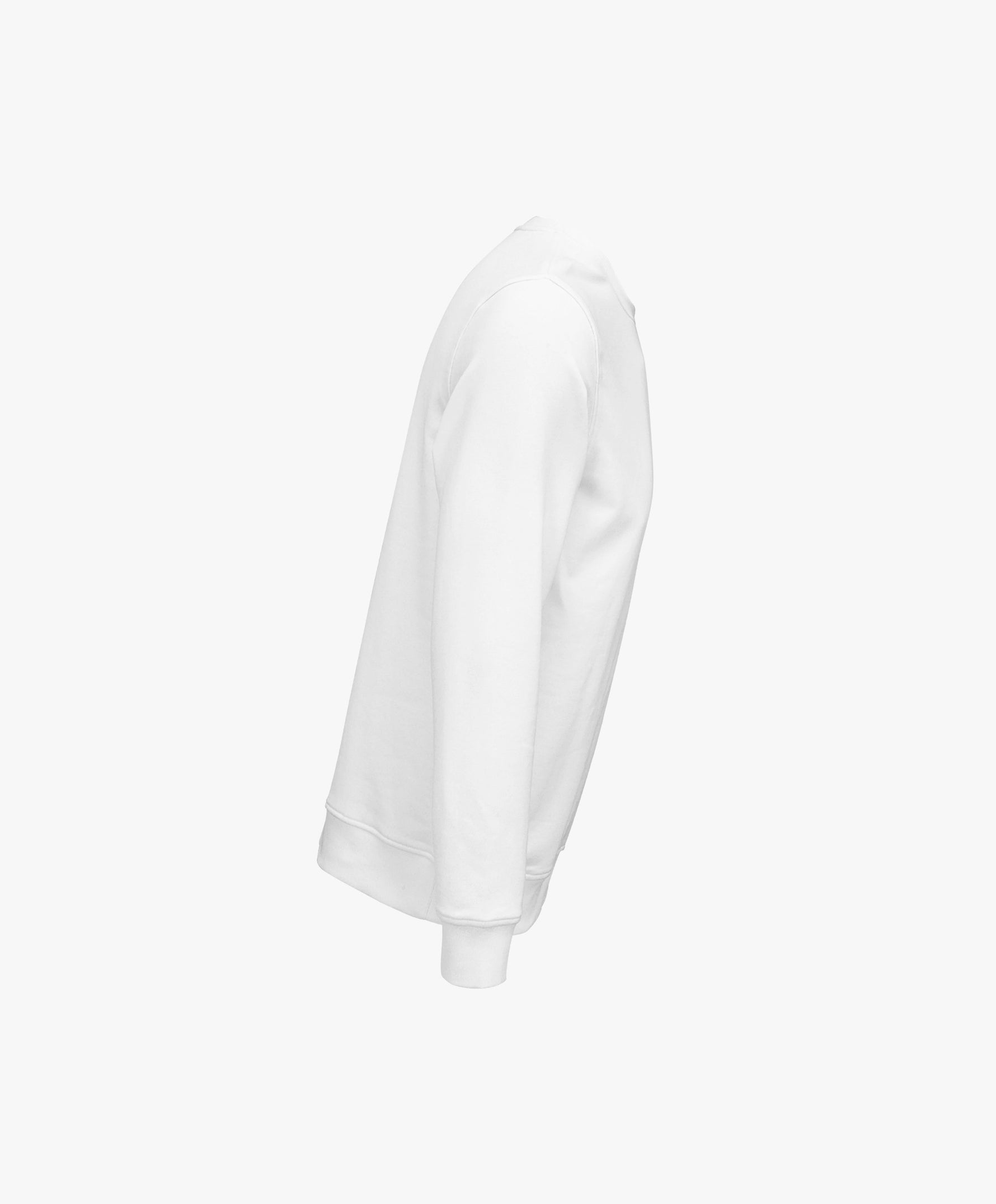 Vue côté droit du sweatshirt blanc Salut Fred avec motif Rue Duquesne de la collection Rues de France