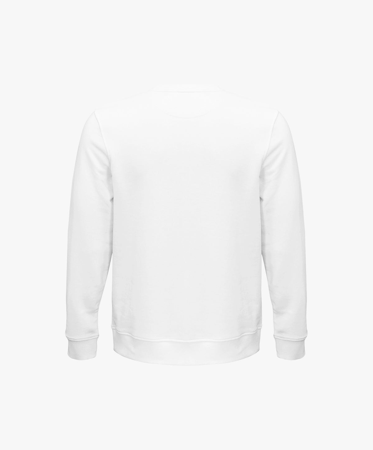 Vue de dos du sweatshirt blanc Salut Fred