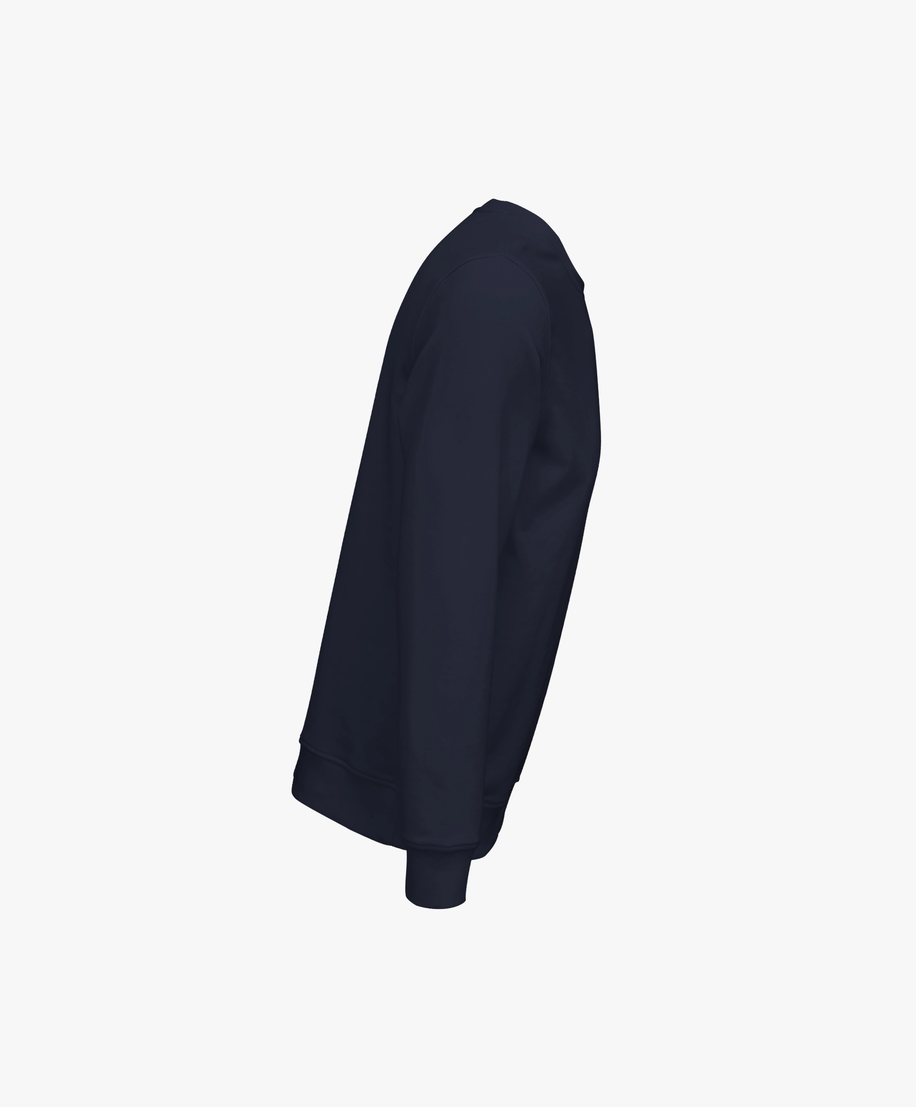 Vue côté droit du sweatshirt bleu marine SF Monogramme Salut Fred