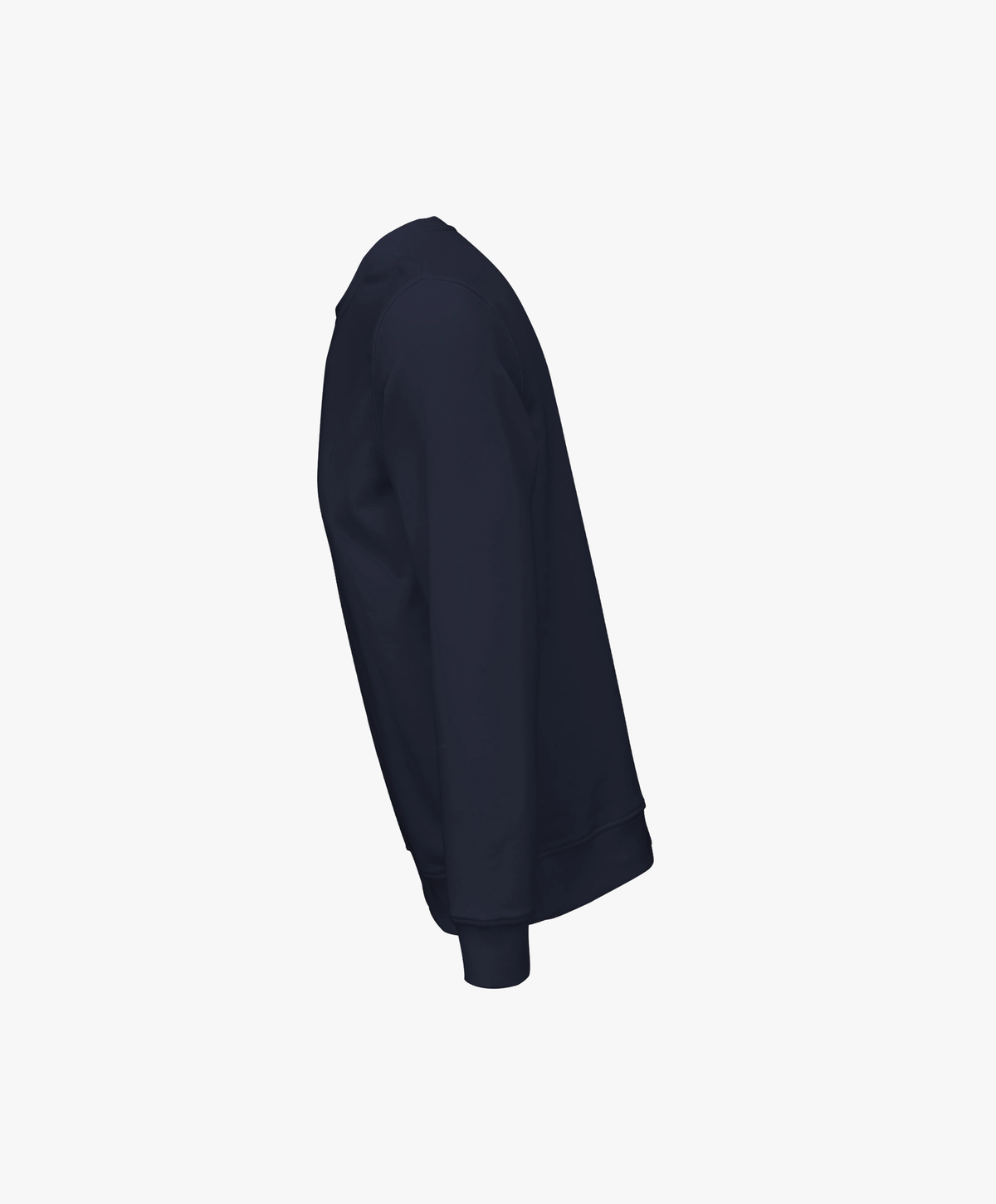 Vue côté gauche du sweatshirt bleu marine SF Monogramme Salut Fred