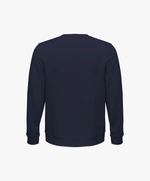 Vue de dos du sweatshirt bleu marine SF Monogramme Salut Fred