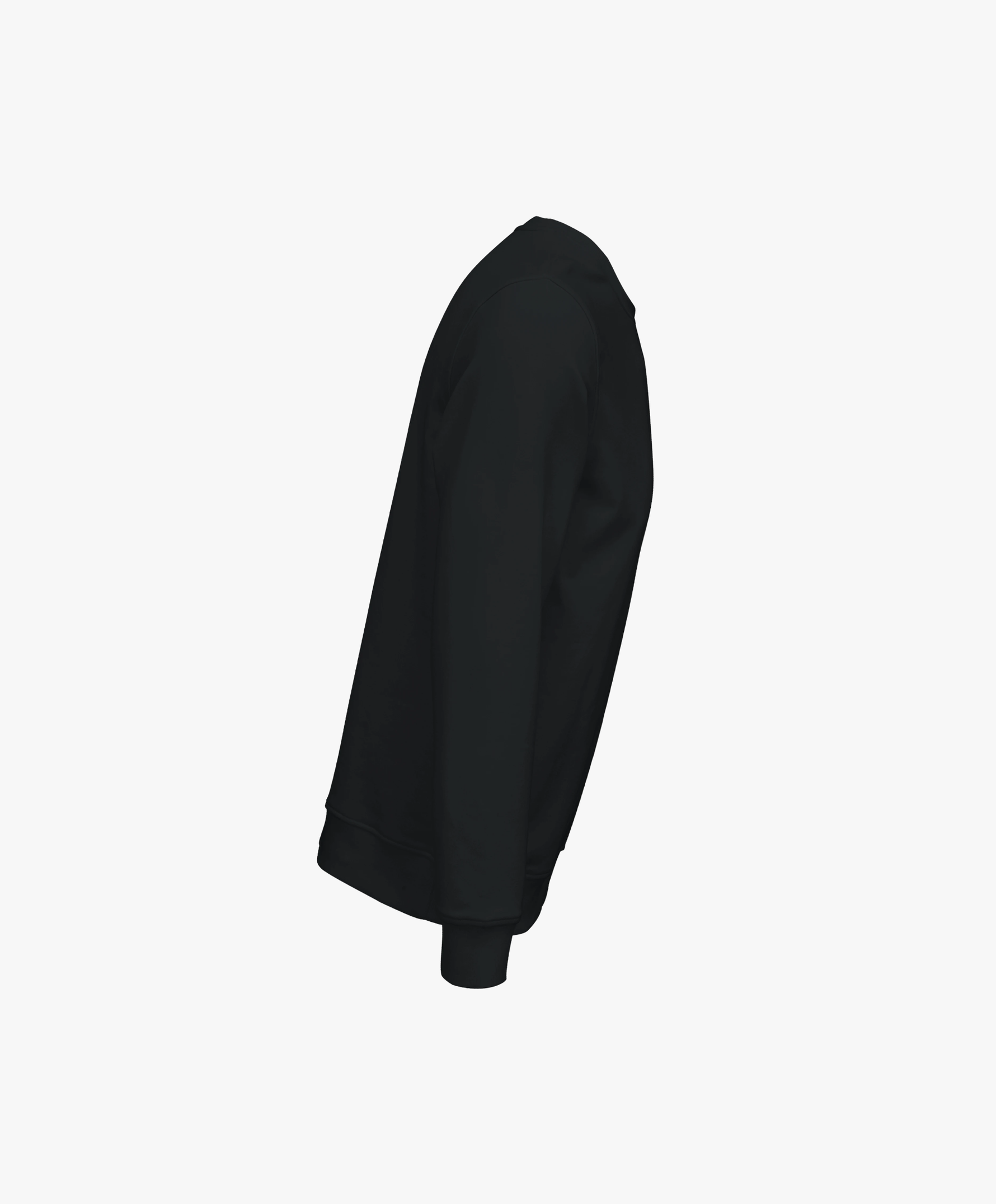 Vue côté droit du sweatshirt noir SF Monogramme Salut Fred