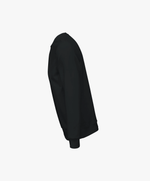 Vue côté gauche du sweatshirt noir SF Monogramme Salut Fred