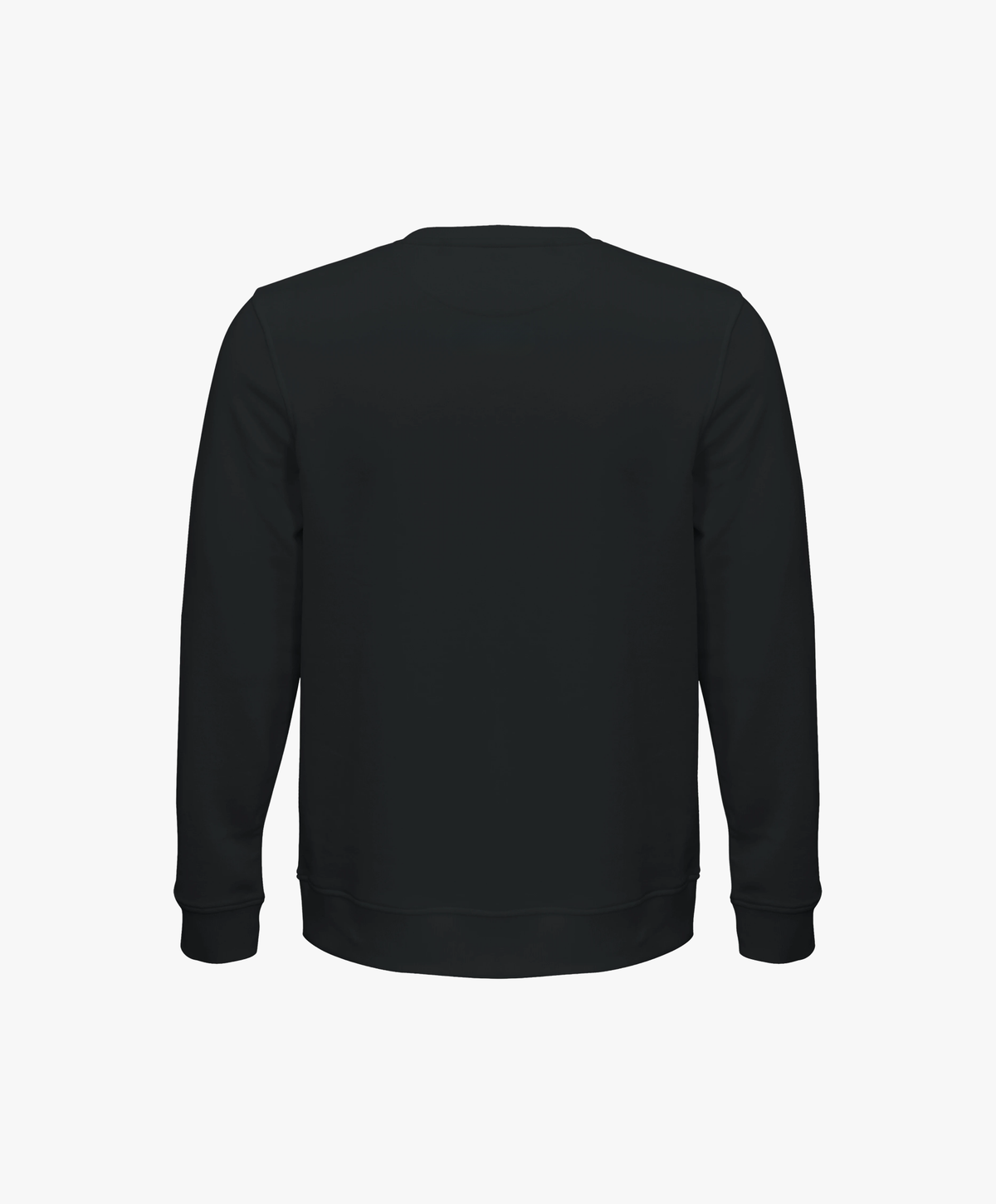Vue de dos du sweatshirt noir SF Monogramme Salut Fred