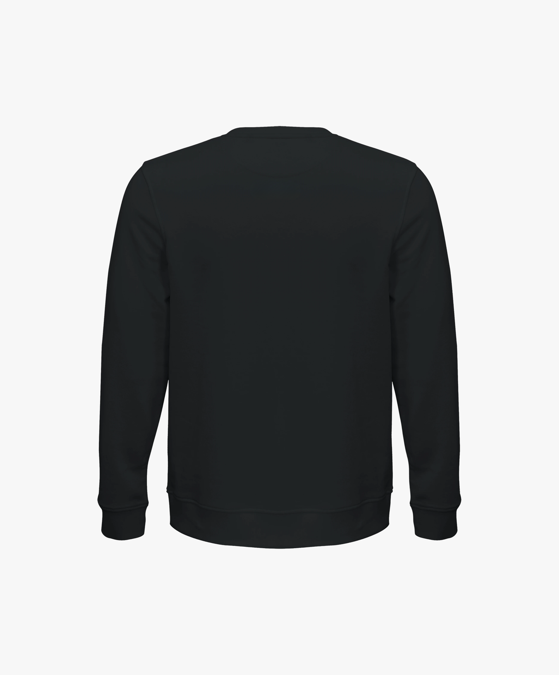 Vue de dos du sweatshirt noir SF Monogramme Salut Fred