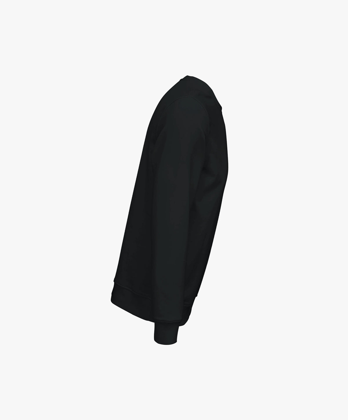 Vue côté droit du sweatshirt noir Salut Fred