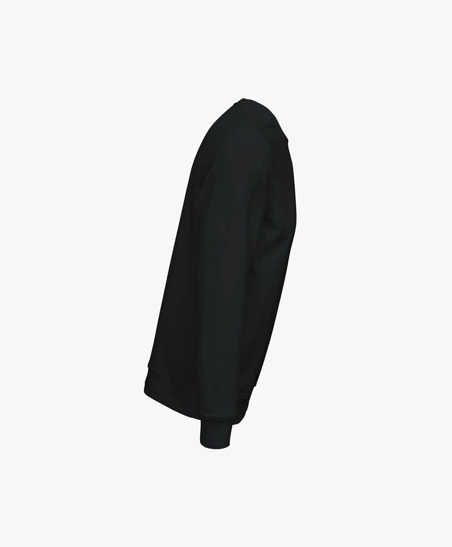 Vue côté droit du sweatshirt noir Salut Fred