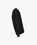 Vue côté gauche du sweatshirt noir Salut Fred