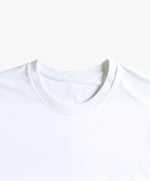 Vue intérieure du col du t-shirt classique blanc Salut Fred