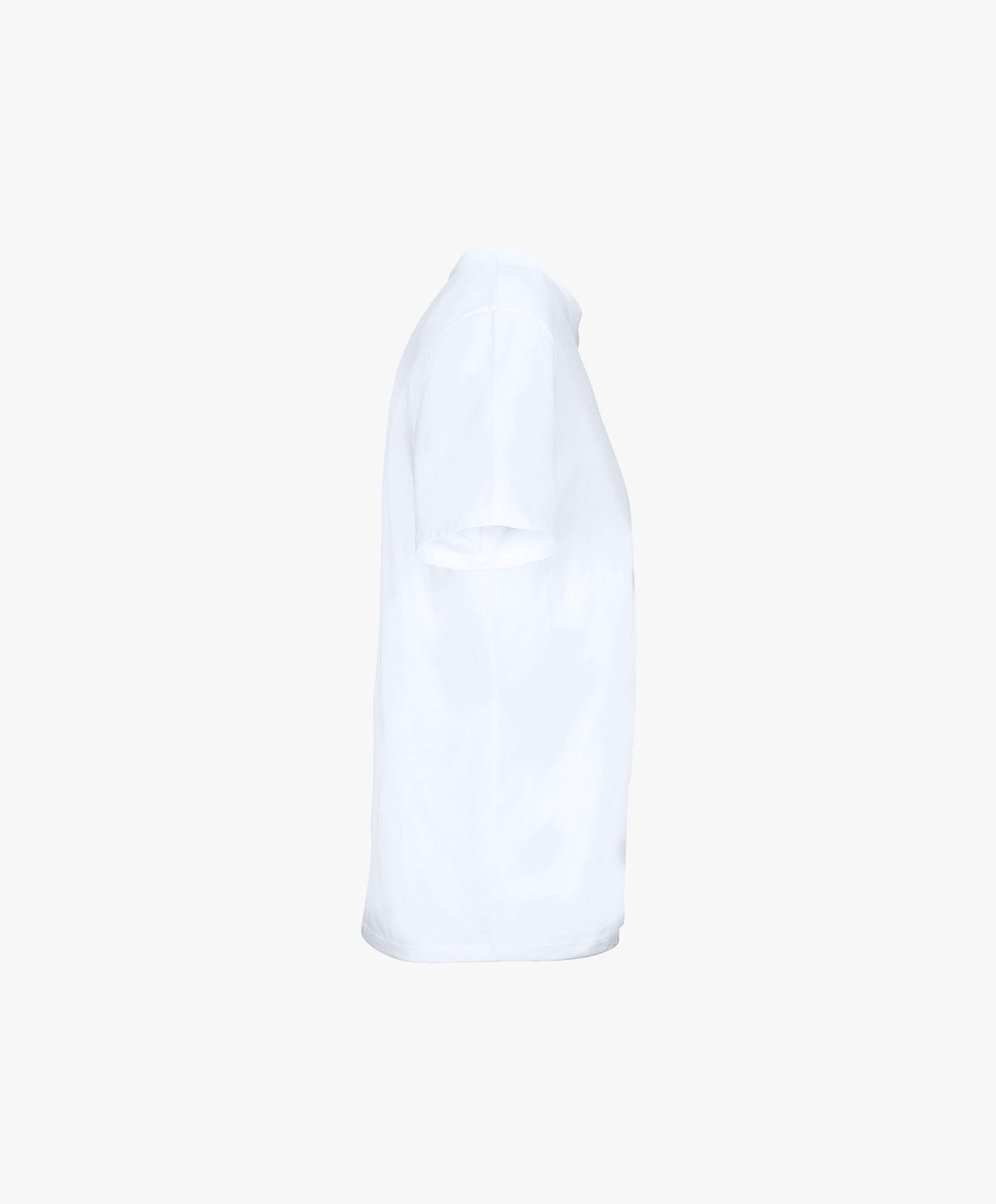Vue côté droit du t-shirt classique blanc Salut Fred