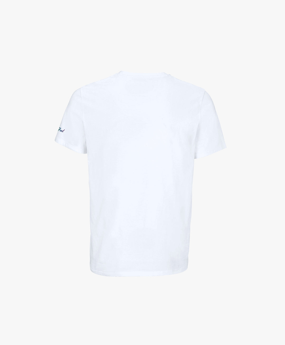 Vue de dos du t-shirt classique blanc Salut Fred de la collection Pride « This is not woke. You are just a dick. »