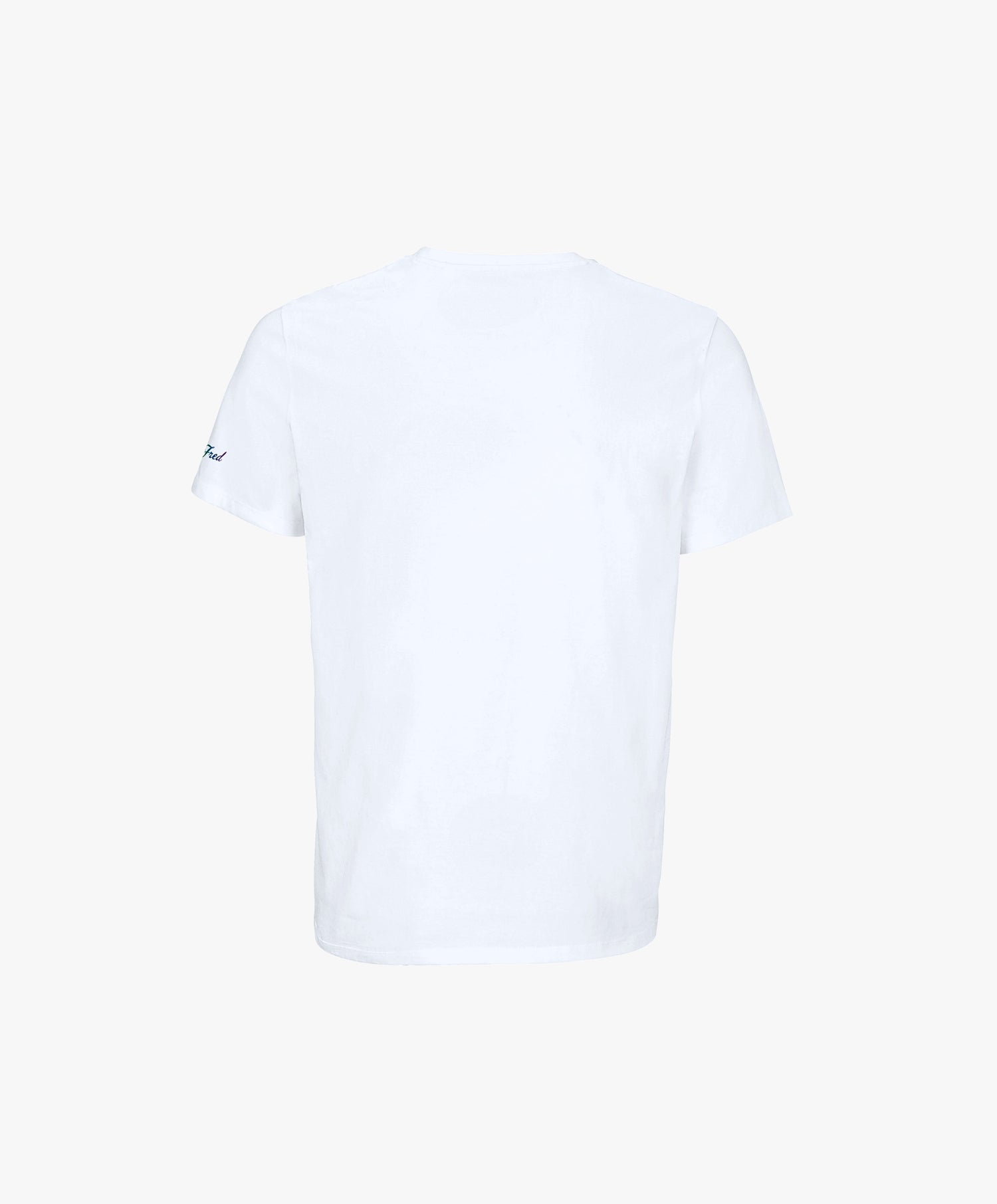 Vue de dos du t-shirt classique blanc Salut Fred de la collection Pride « This is not woke. You are just a dick. »