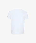 Vue de dos du t-shirt classique blanc « Tu baises dans mon estime. » Salut Fred