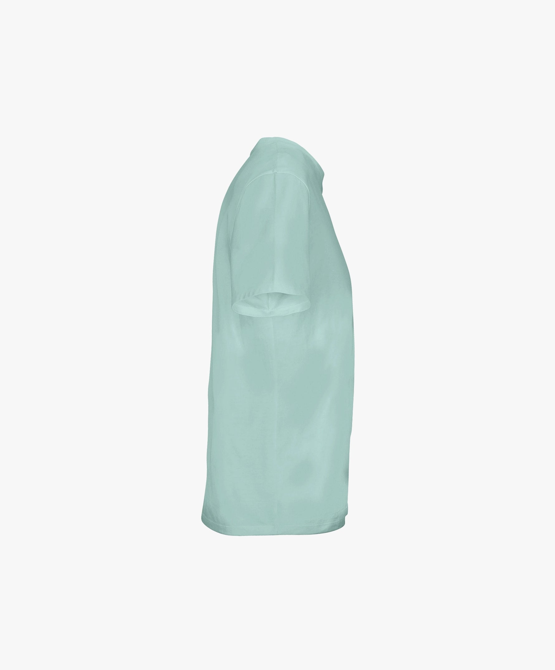 Vue côté droit du t-shirt classique bleu opalin Salut Fred