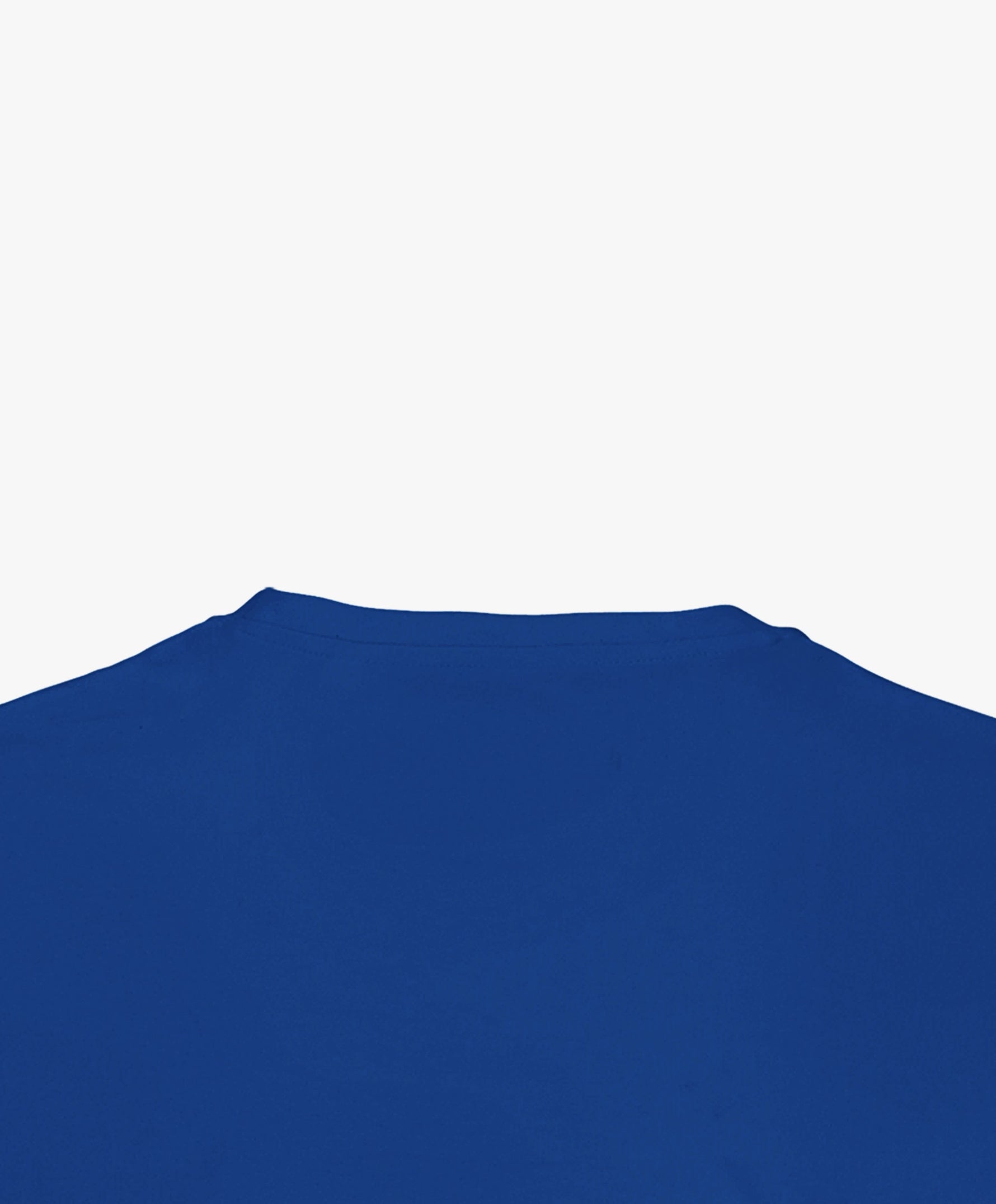 Vue extérieure du col du t-shirt classique bleu Paris Salut Fred de la collection Rues de France