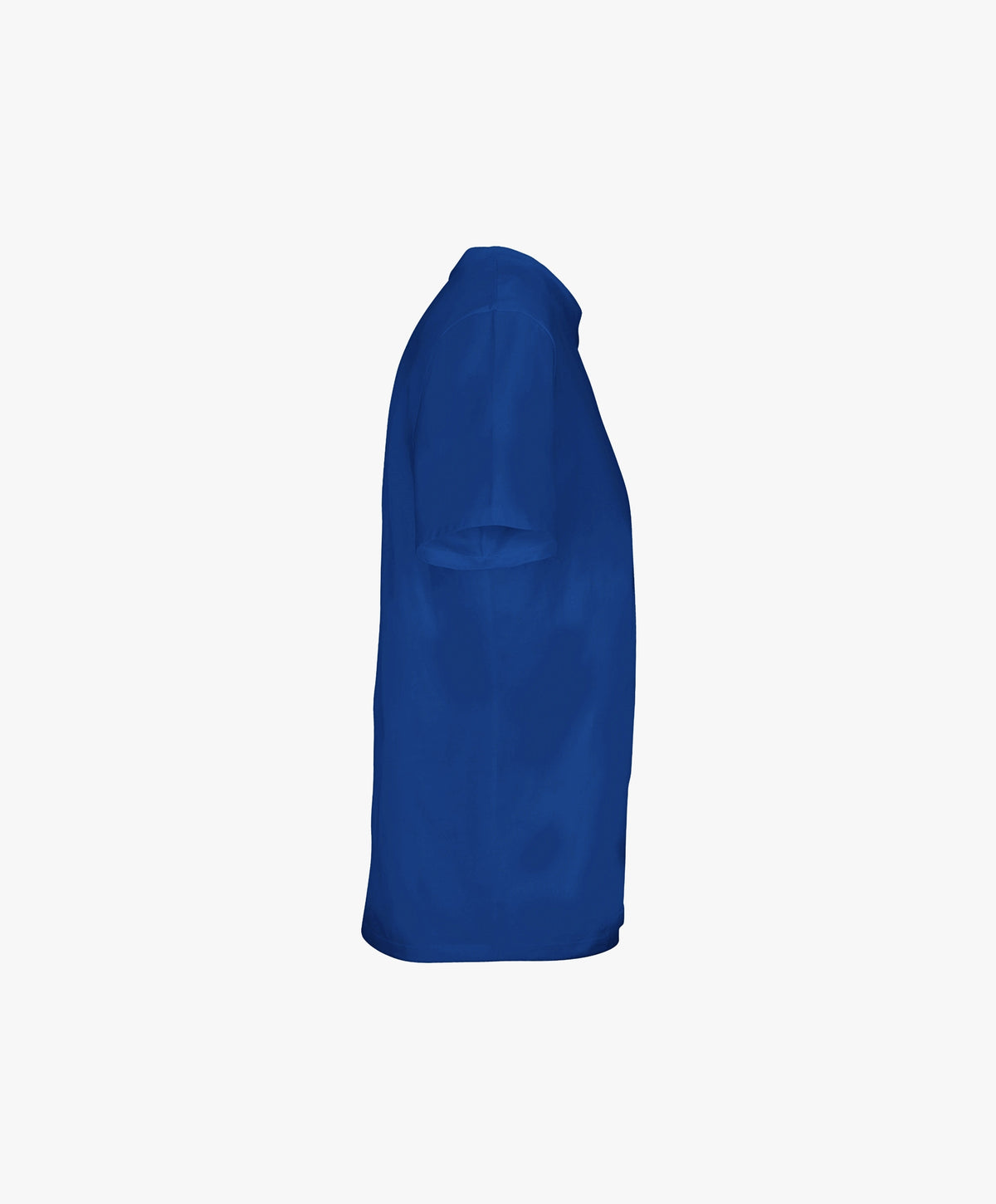 Vue côté droit du t-shirt classique bleu Paris Salut Fred avec motif Rue de la Paix de la collection Rues de France