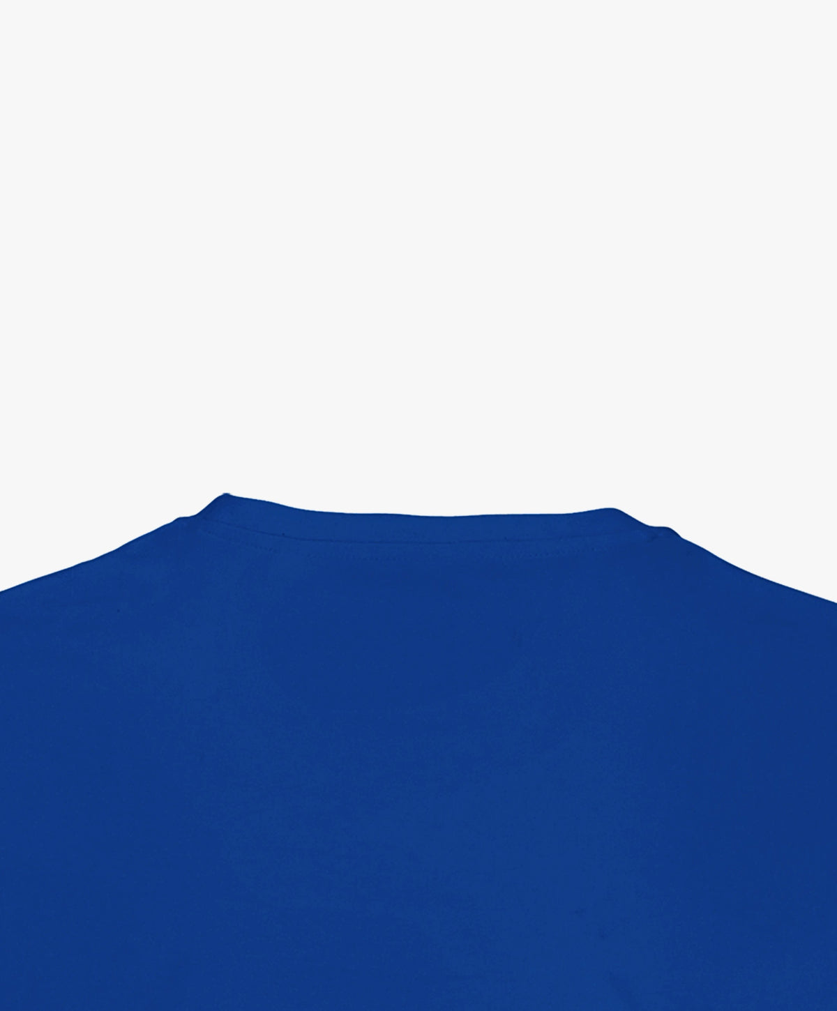 Vue extérieure du col du t-shirt classique bleu Paris Salut Fred de la collection Rues de France