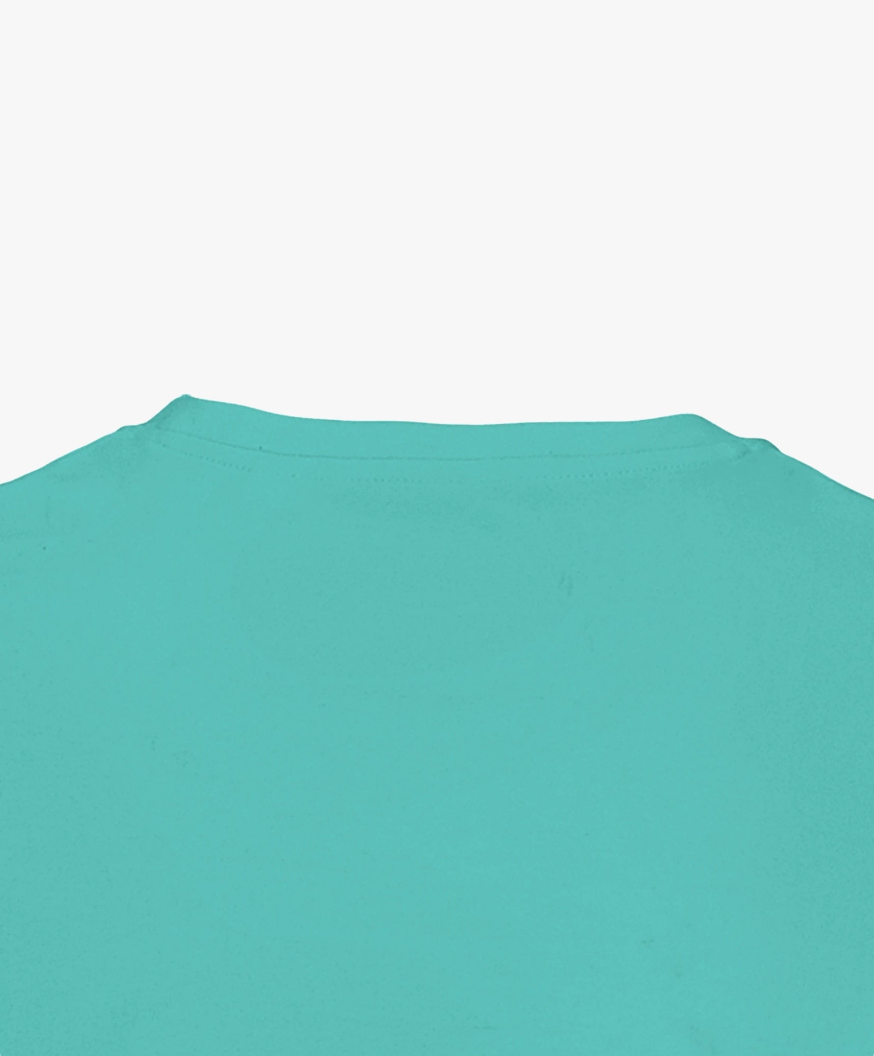 Vue extérieure du col du t-shirt classique jade Salut Fred