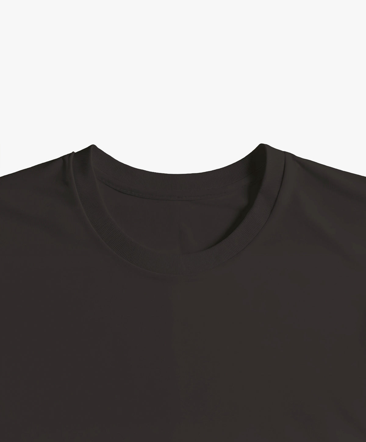 Vue intérieure du col du t-shirt classique noir Salut Fred