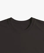 Vue intérieure du col du t-shirt classique noir Salut Fred