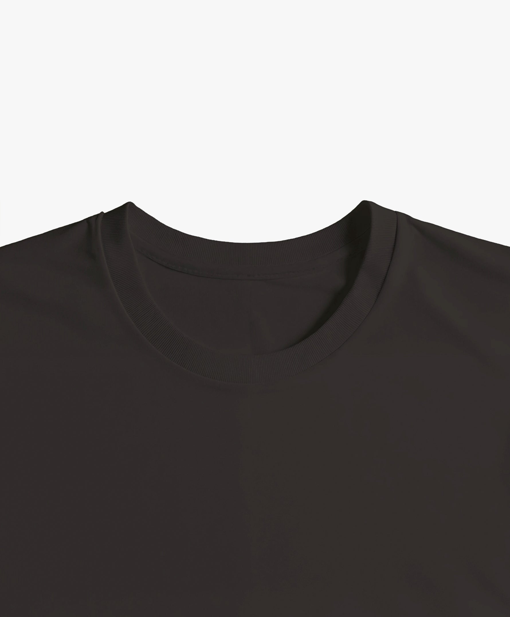 Vue intérieure du col du t-shirt classique noir Salut Fred