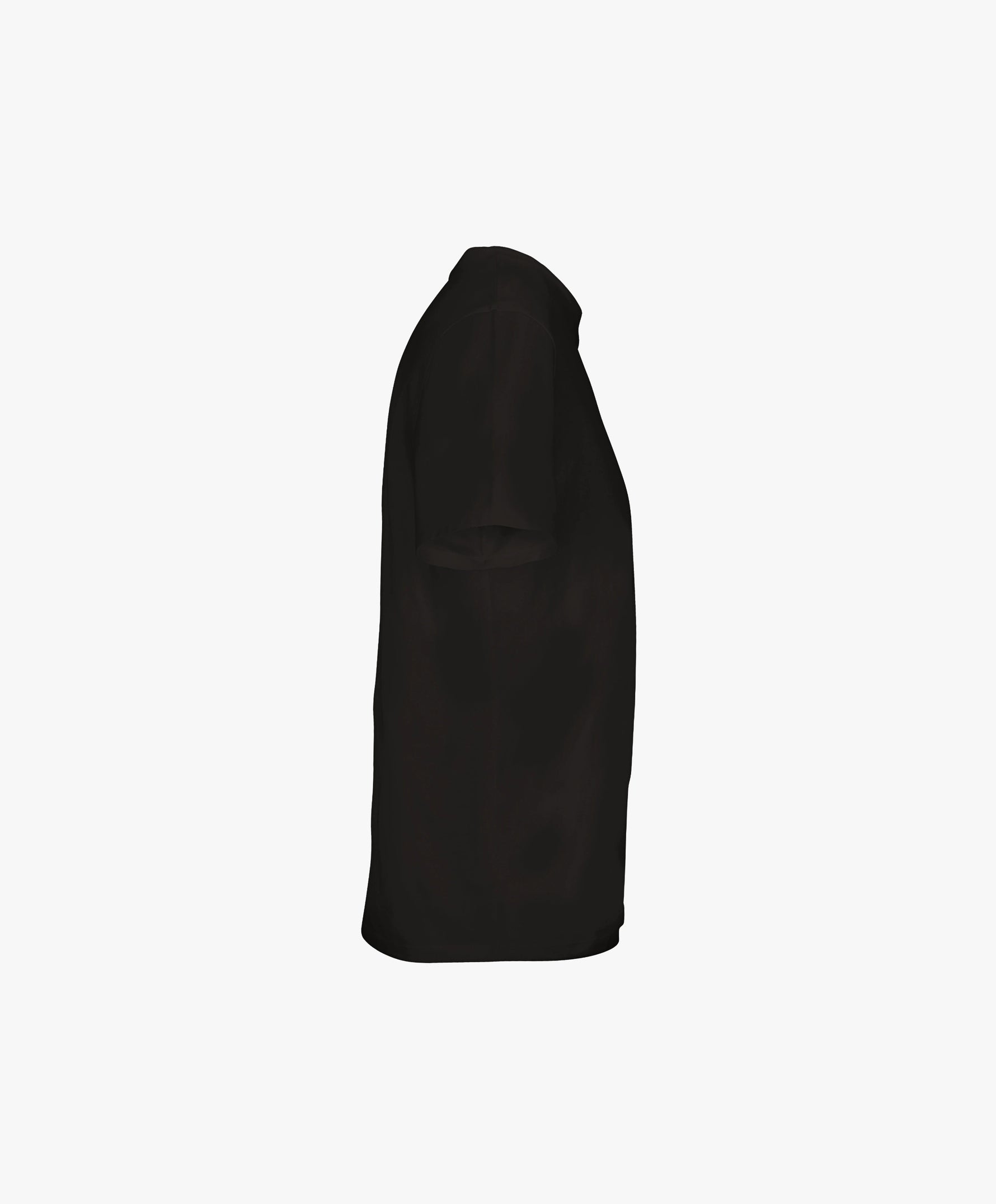 Vue côté droit du t-shirt classique noir Salut Fred