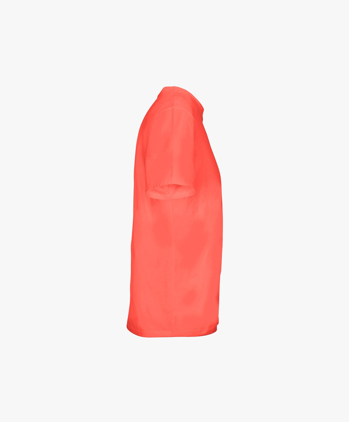 Vue côté droit du t-shirt classique orange coquelicot Salut Fred