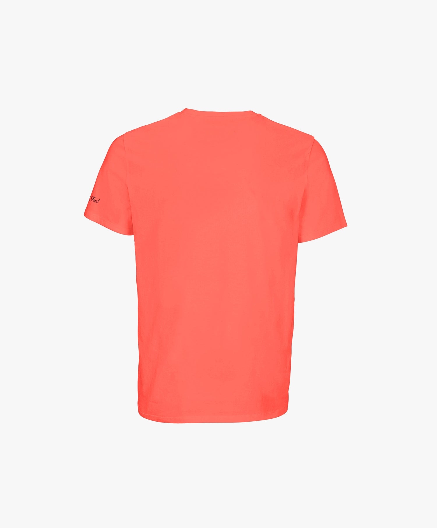 Vue de dos du t-shirt classique orange coquelicot Salut Fred