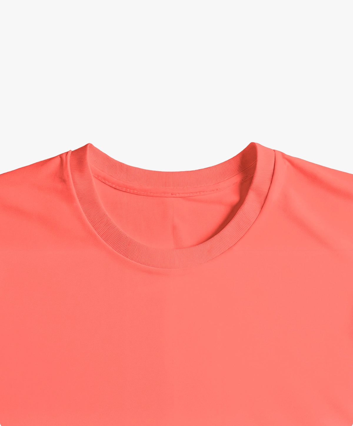 Vue intérieure du col du t-shirt classique orange coquelicot Salut Fred