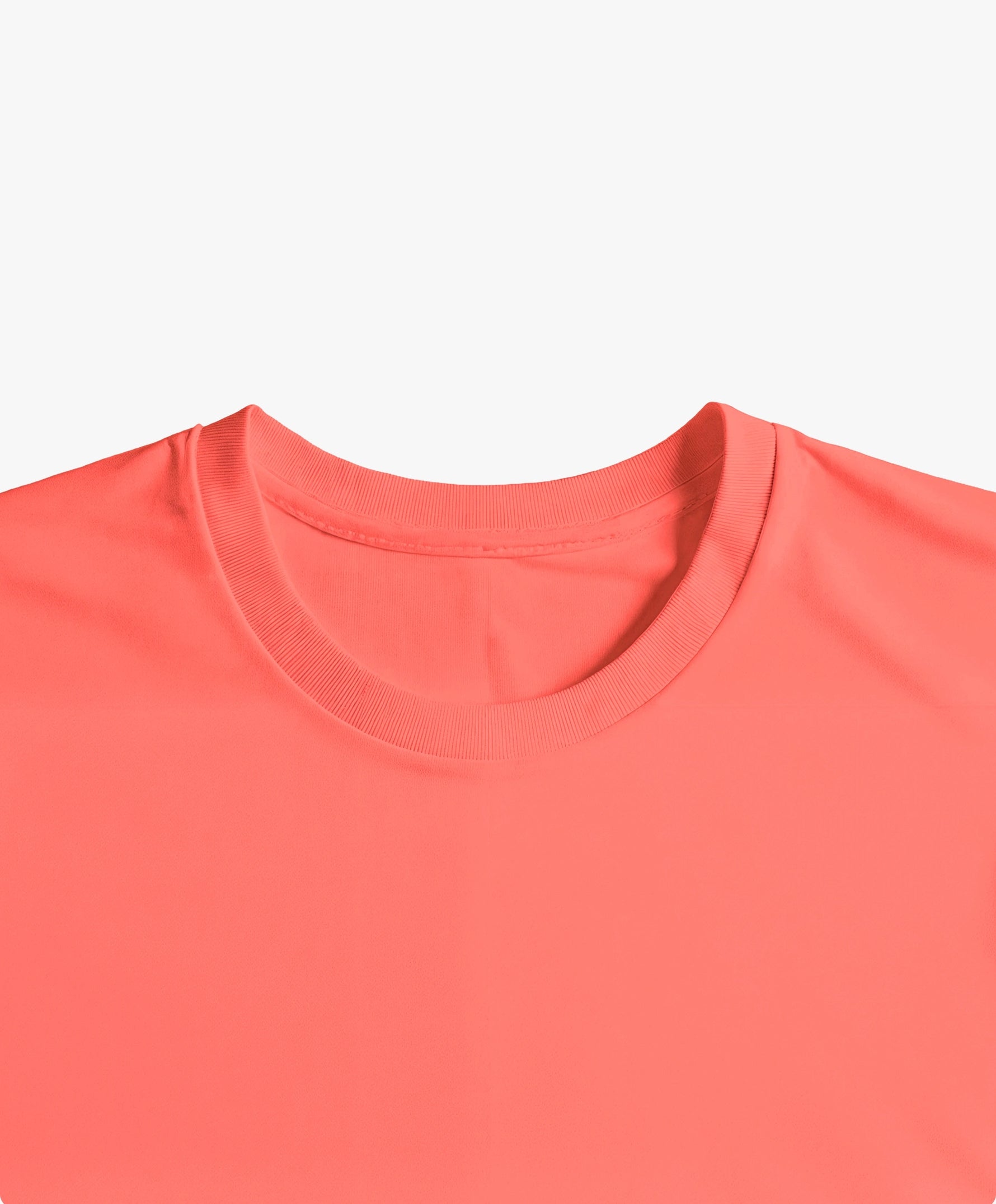 Vue intérieure du col du t-shirt classique orange coquelicot Salut Fred