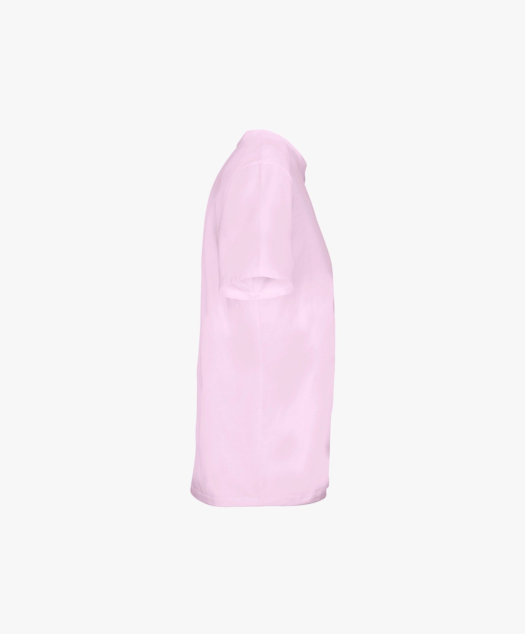 Vue côté droit du t-shirt classique rose poudré Salut Fred