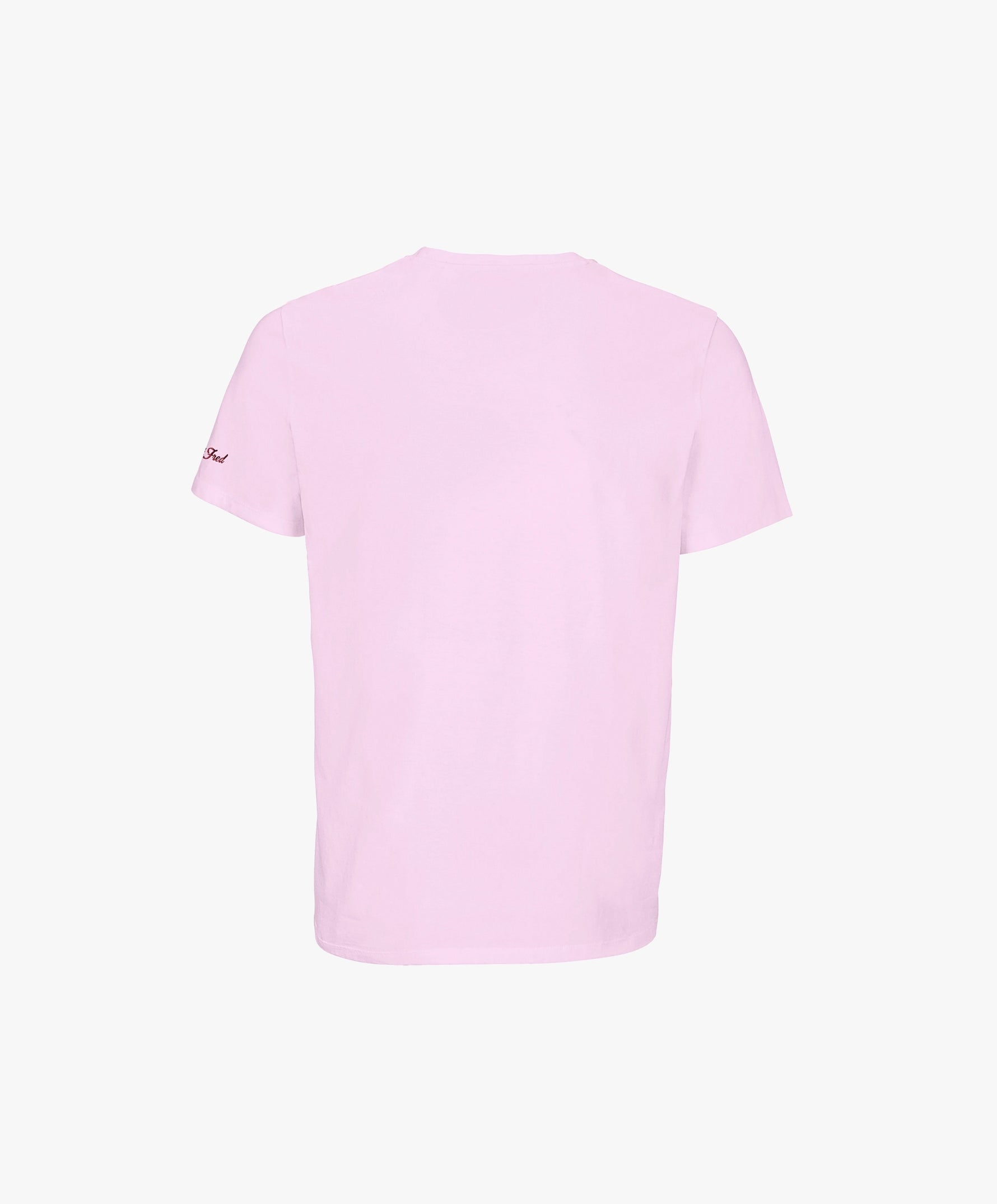 Vue de dos du t-shirt classique rose poudré Salut Fred