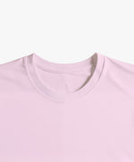 Vue intérieure du col du t-shirt classique rose poudré Salut Fred