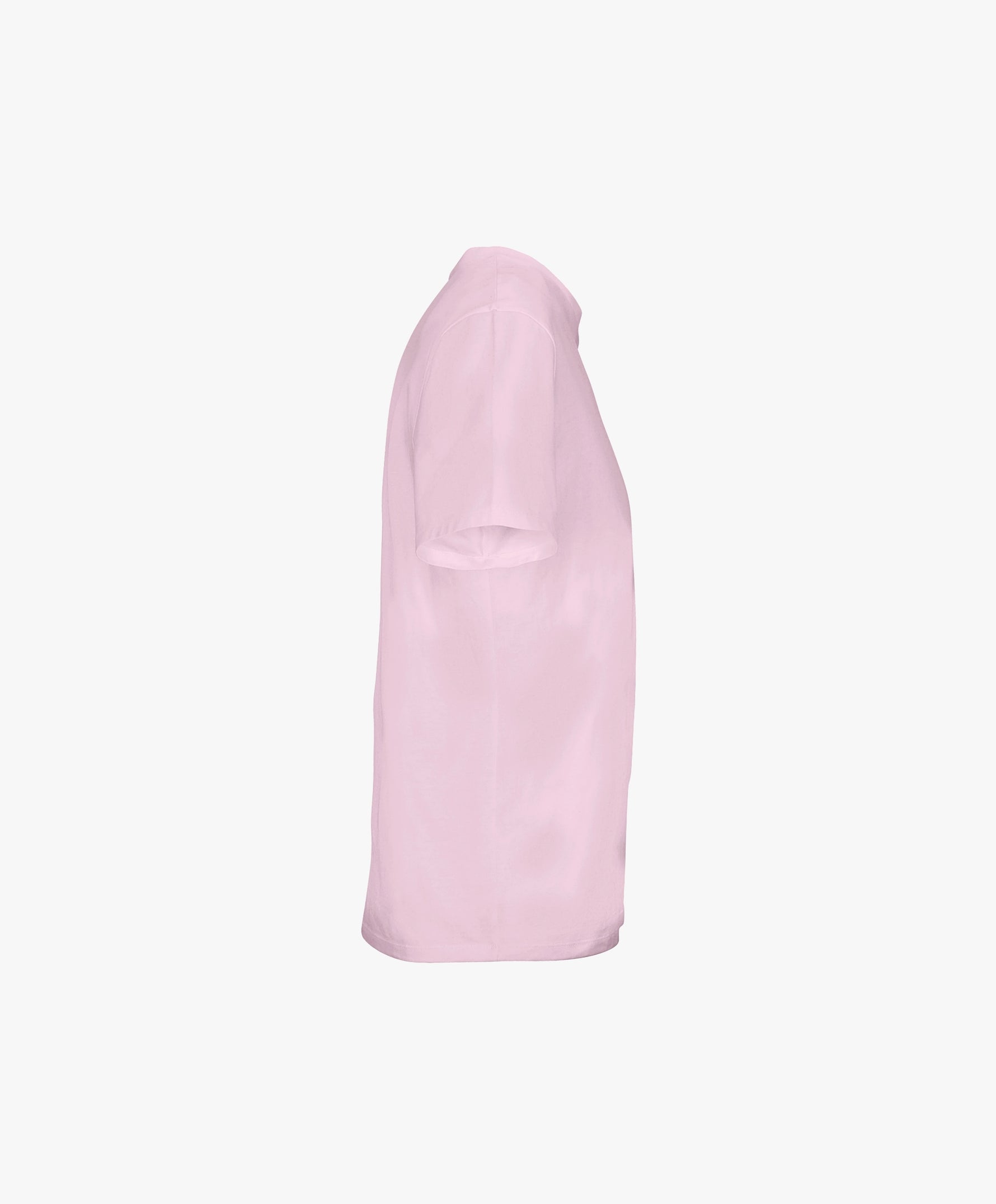 Vue côté droit du t-shirt classique rose poudré Salut Fred