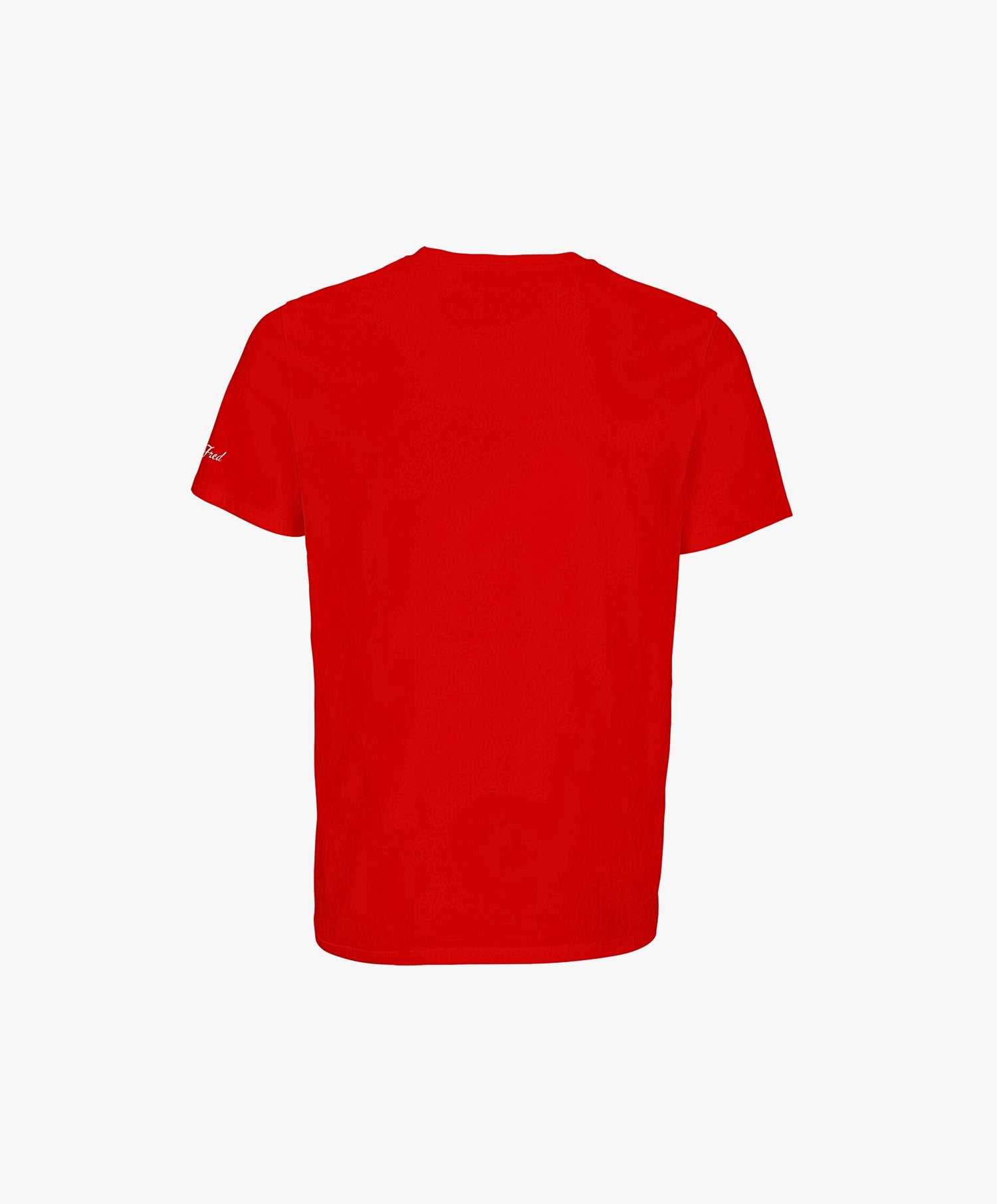 Vue de dos du t-shirt classique rouge Salut Fred