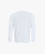Vue de dos du t-shirt à manches longues blanc Salut Fred.