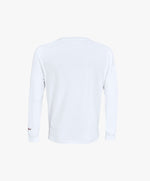 Vue de dos du t-shirt manches longues blanc Salut Fred