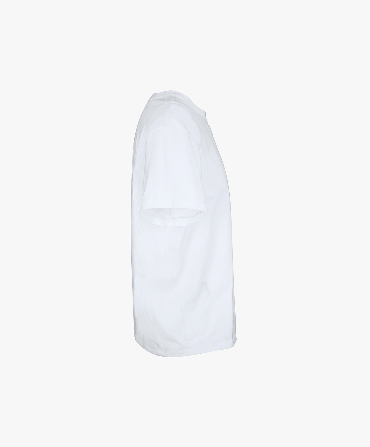 Vue côté droit du t-shirt oversize blanc Salut Fred avec motif Rue de la Paix de la collection Rues de France