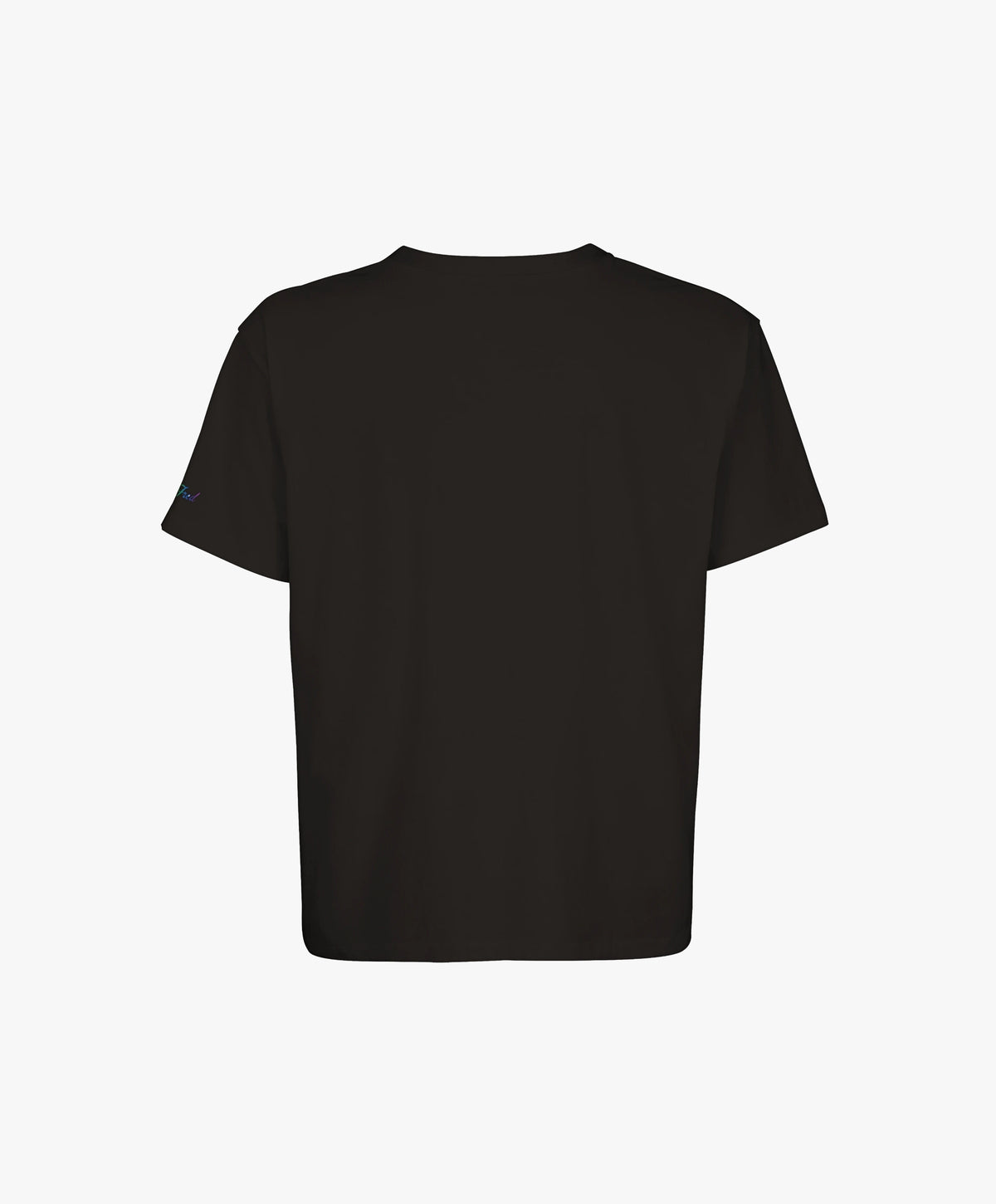 Vue de dos du t-shirt oversize noir Salut Fred