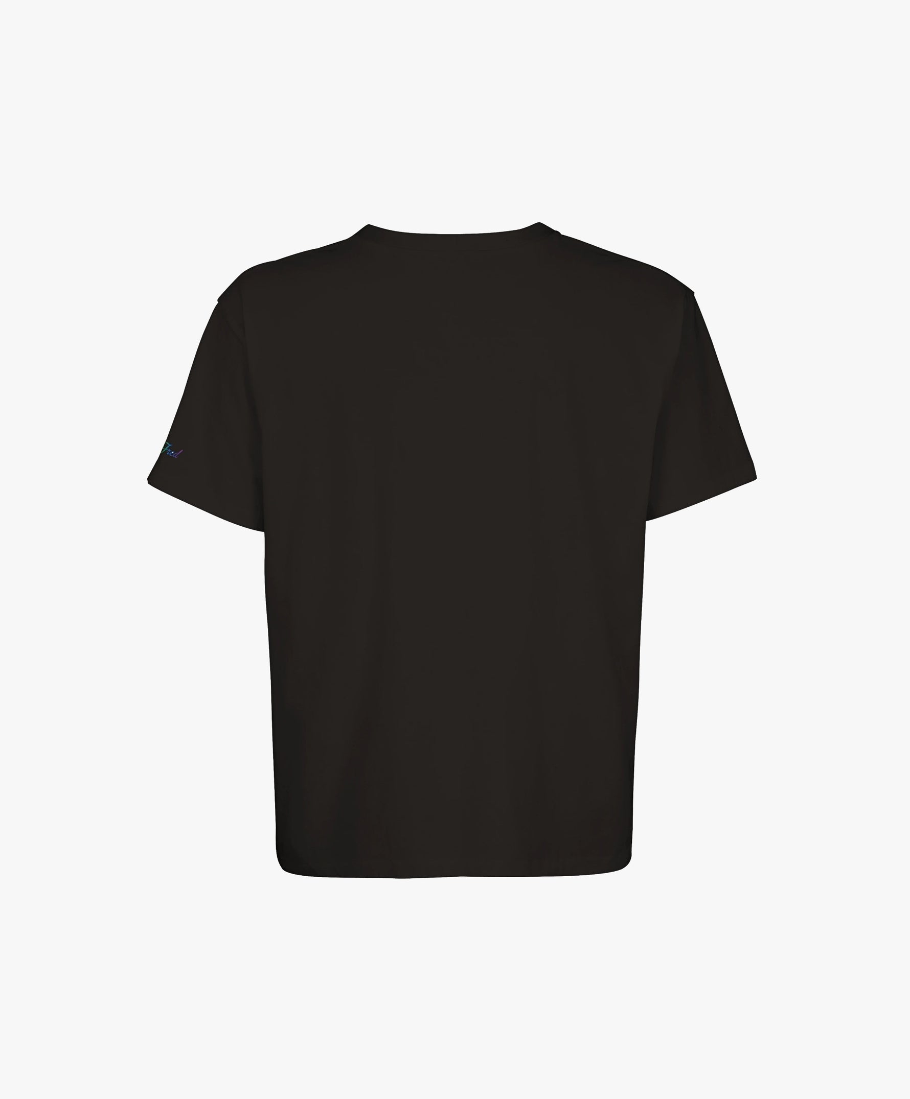 Vue de dos du t-shirt oversize noir Salut Fred