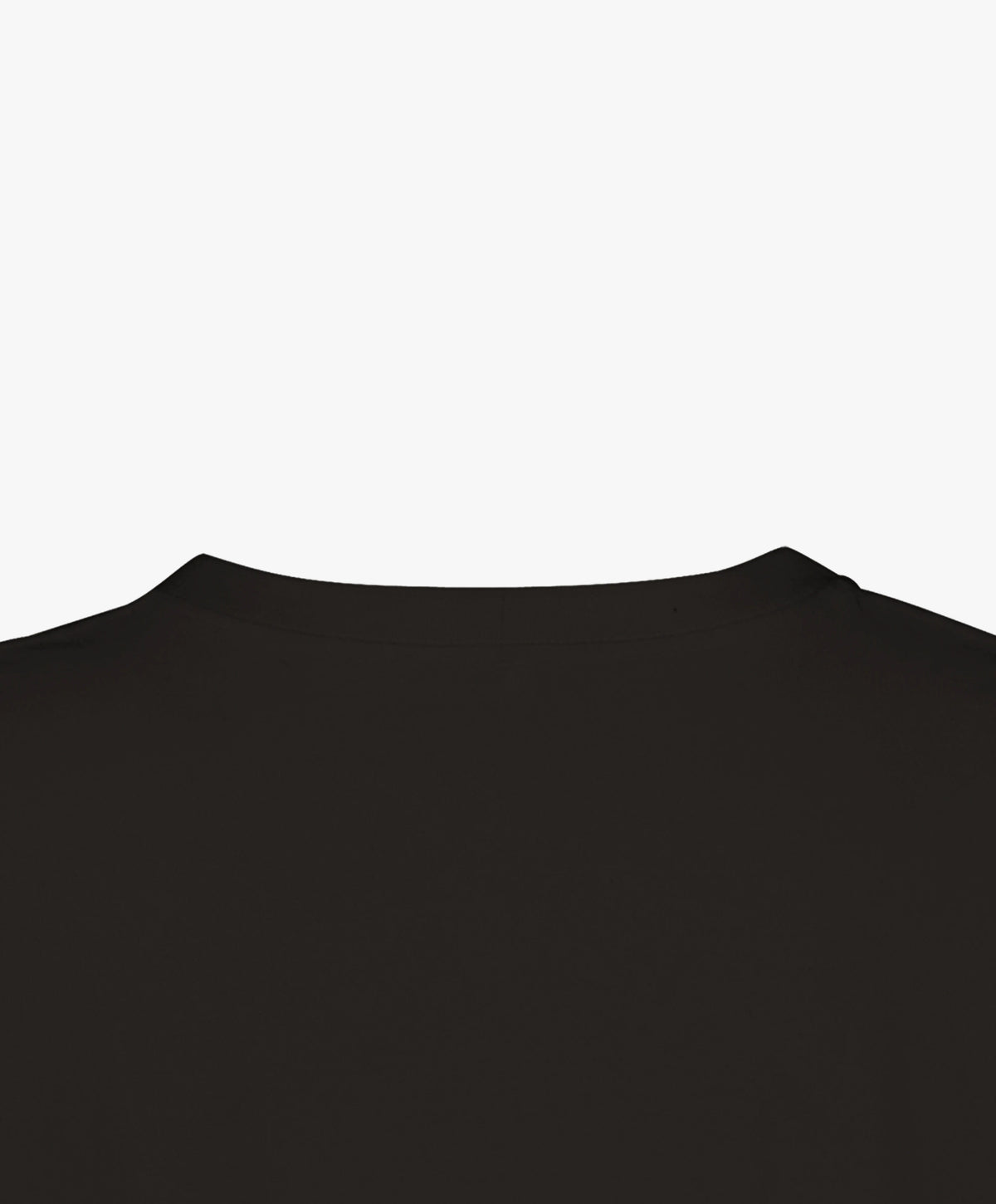 Vue extérieure du col du t-shirt oversize noir Salut Fred